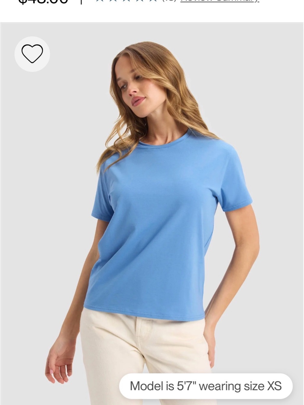 Cozy Earth Go-To Tee Sky Blue